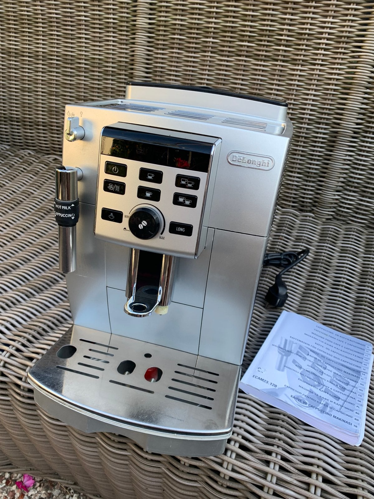 Delonghi Koffiemachine voor bonen.