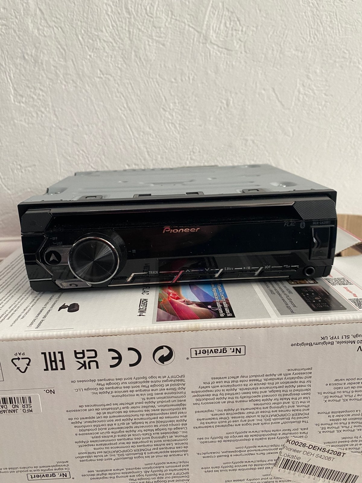 Pioneer DEH-S420BT, Ophalen, Zo goed als nieuw