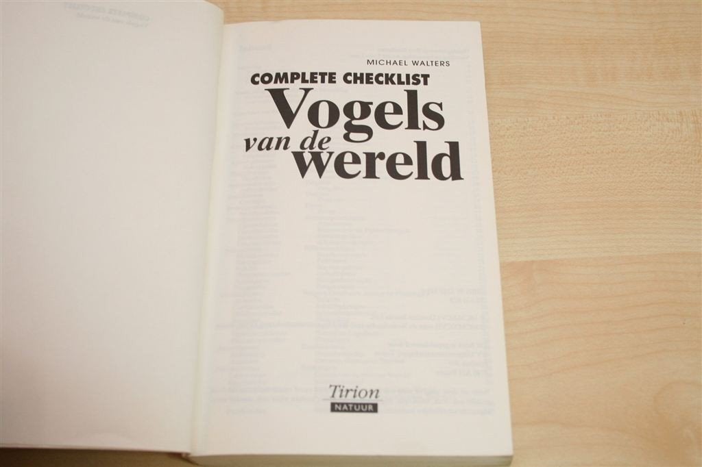 Vogels van de Wereld — Complete Checklist van Alle Soorten, Ophalen of Verzenden, Gelezen, Vogels