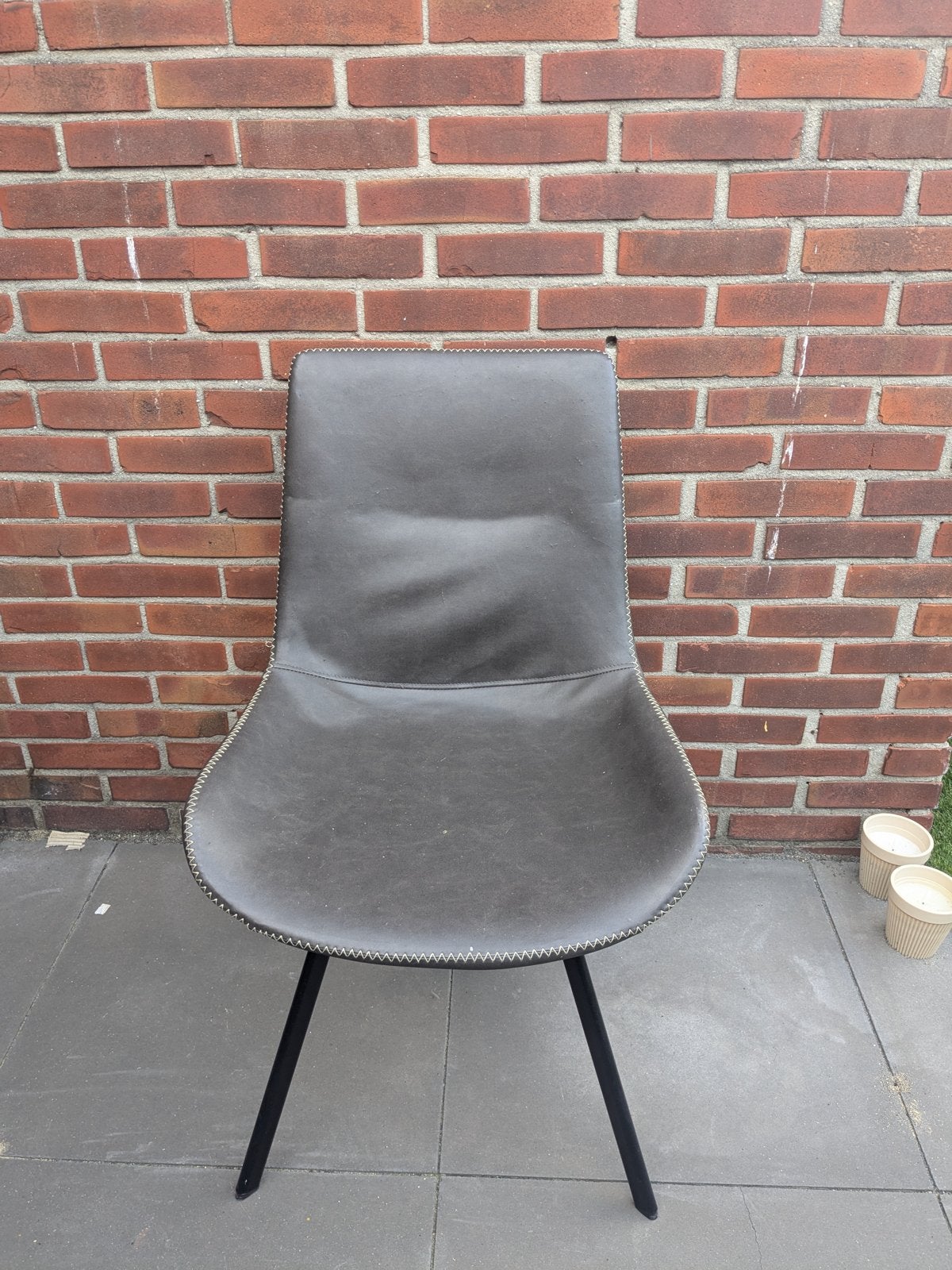 6 eetkamerstoelen - GRATIS AFHALEN, Ophalen, Gebruikt, Overige kleuren, Metaal
