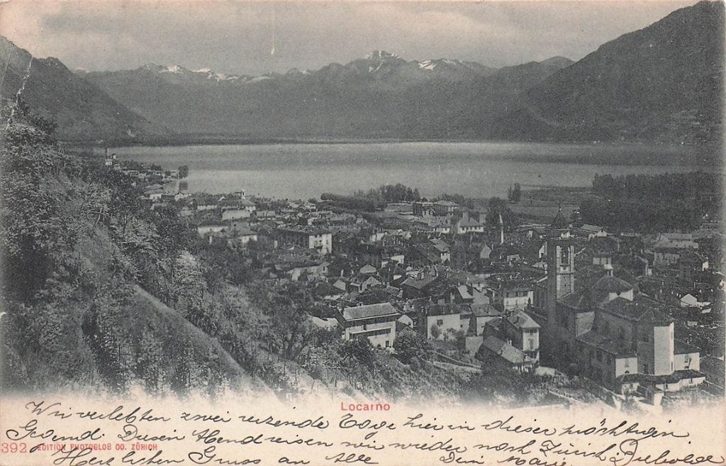 702-120-023 Locarno, Verzamelen, Ansichtkaarten | Buitenland, Overig Europa, Voor 1920, Verzenden