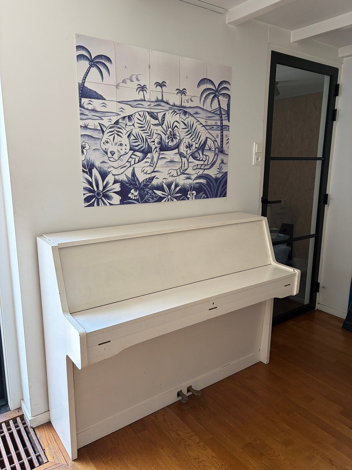 Gratis piano van Frans Esser - voor decoratie of pianoles, Ophalen, Gebruikt, Wit, Piano