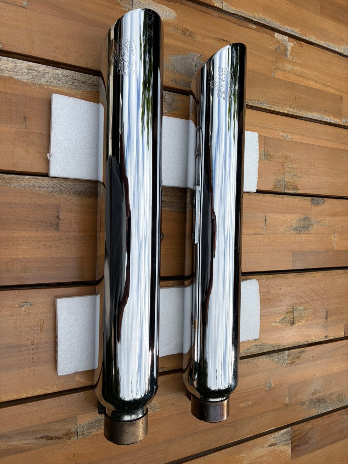 Vance & hines twin slash 3 inch slip on HD, Ophalen of Verzenden, Gebruikt