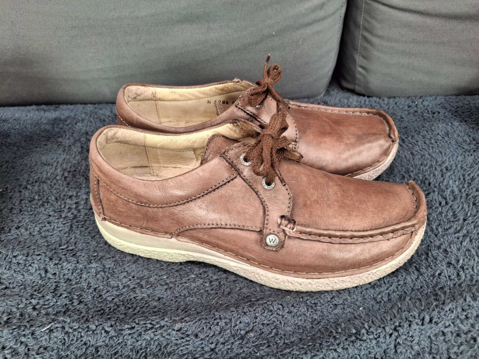 Wolky veterschoenen maat 40, bruin leer, Kleding | Dames, Schoenen, Wolky, Schoenen met lage hakken, Bruin, Ophalen of Verzenden