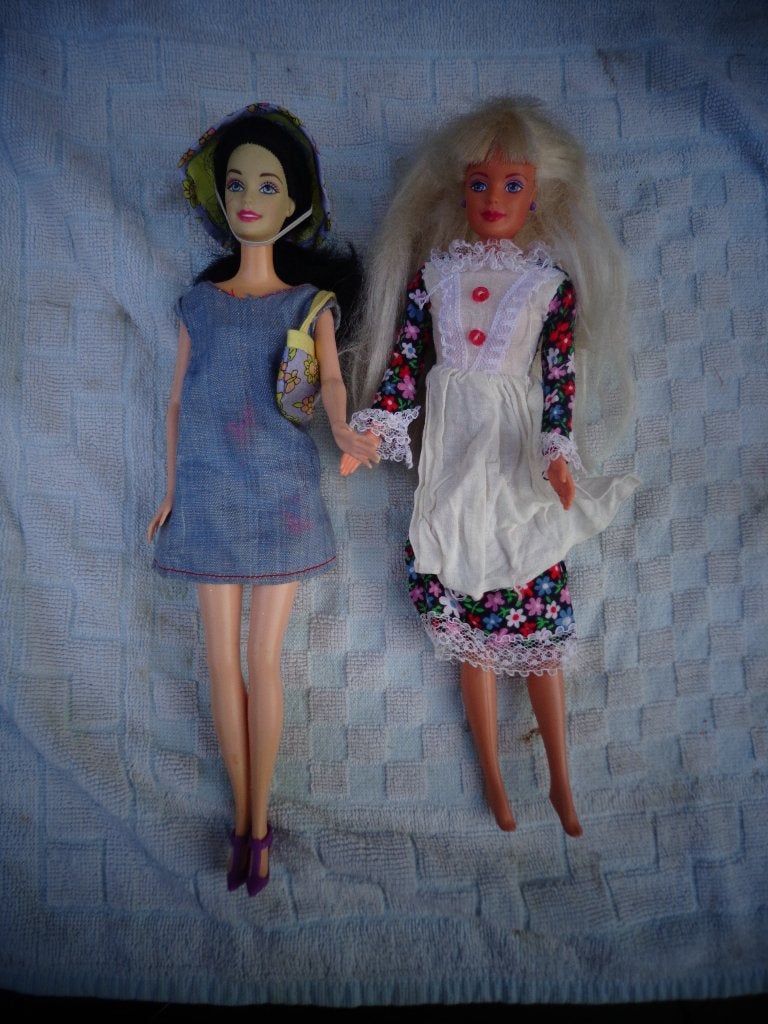 Barbie poppen 2 stuks, Kinderen en Baby's, Speelgoed | Poppen, Ophalen of Verzenden, Gebruikt, Barbie