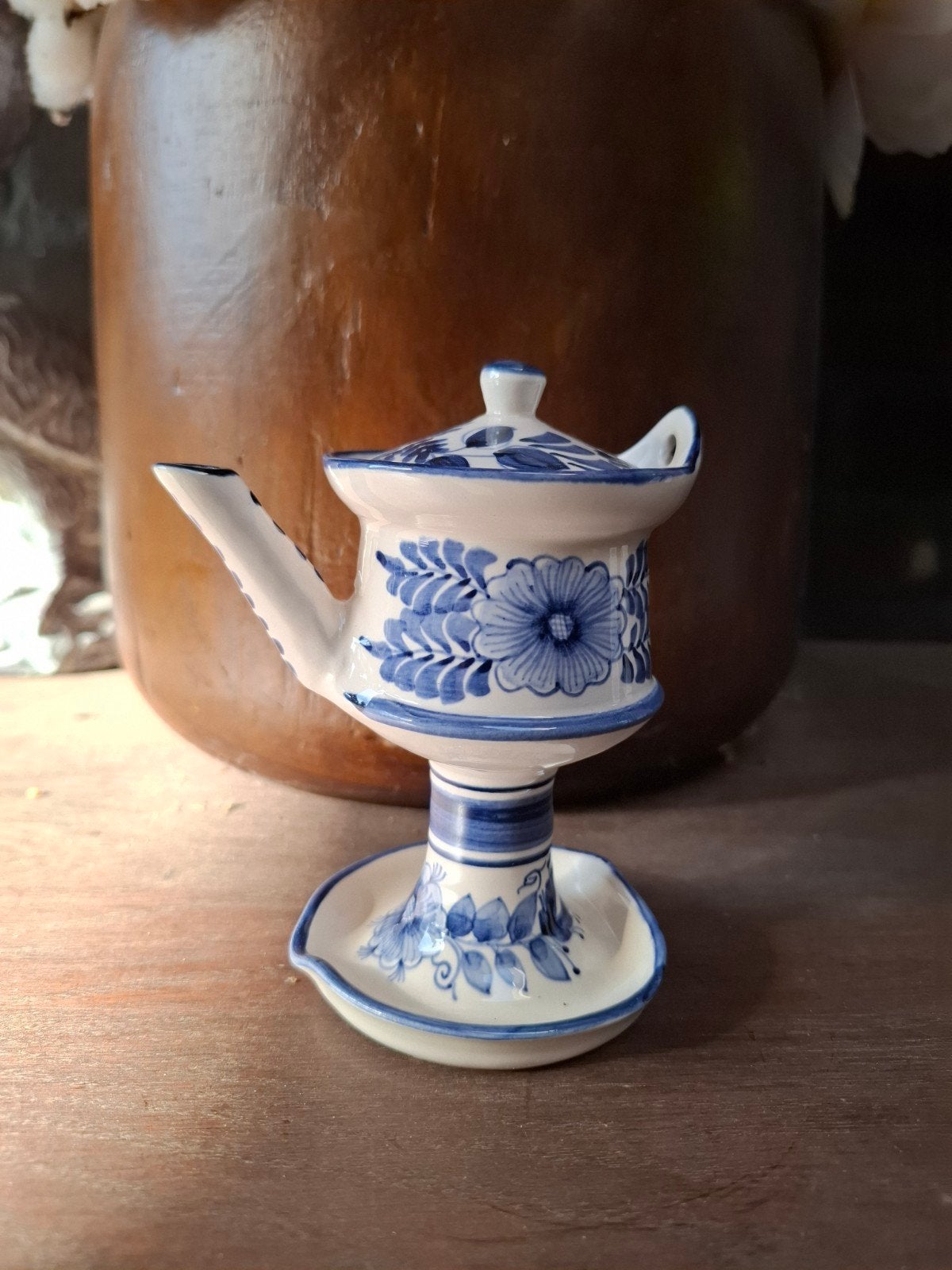 Aurora Workum olielampje, Antiek en Kunst, Ophalen of Verzenden, Keramiek of Aardewerk