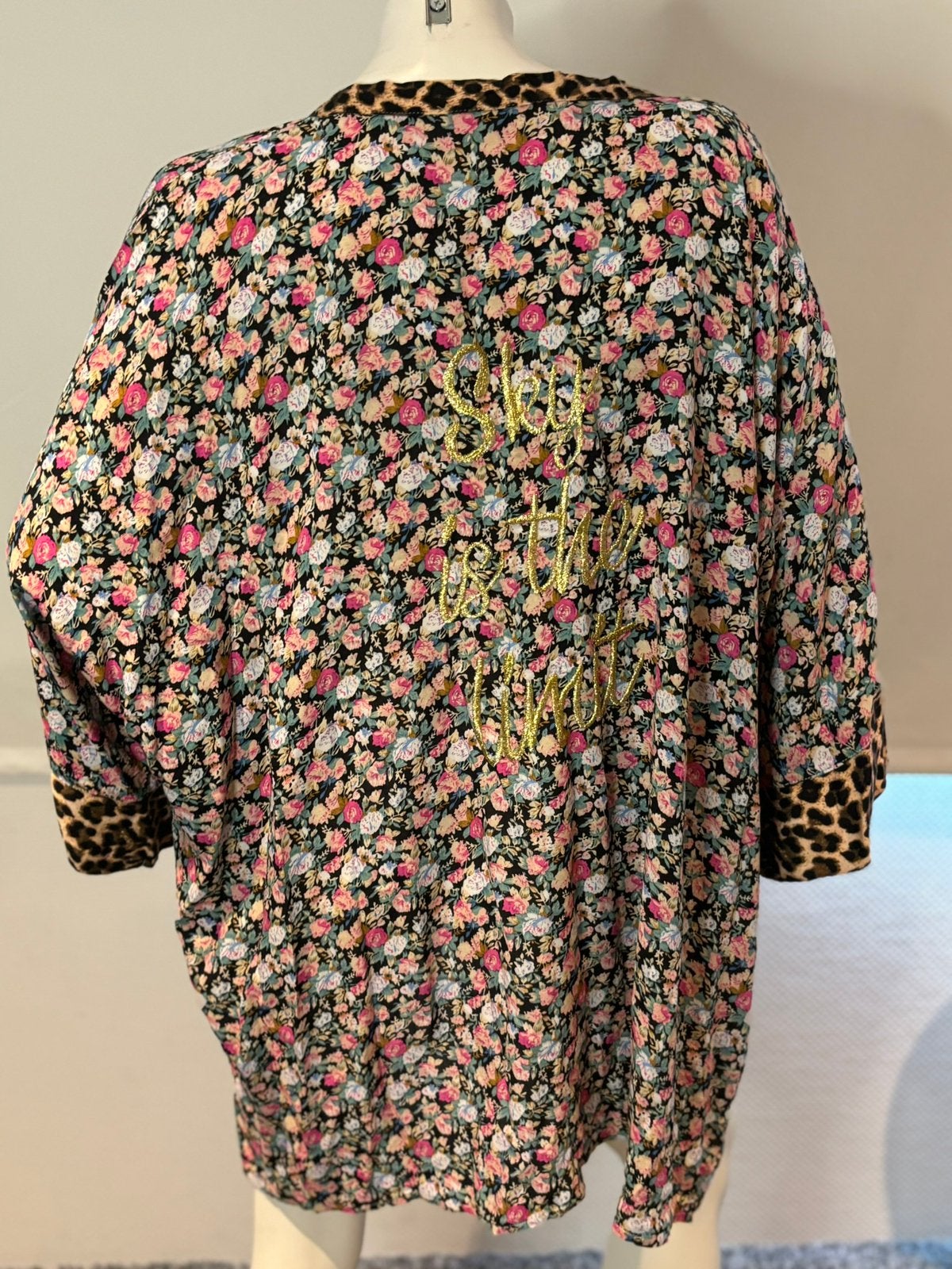 Fleur de pirate blouse met aparte achterkant maat l, Meerkleurig, ., Maat 42/44 (L), Ophalen of Verzenden