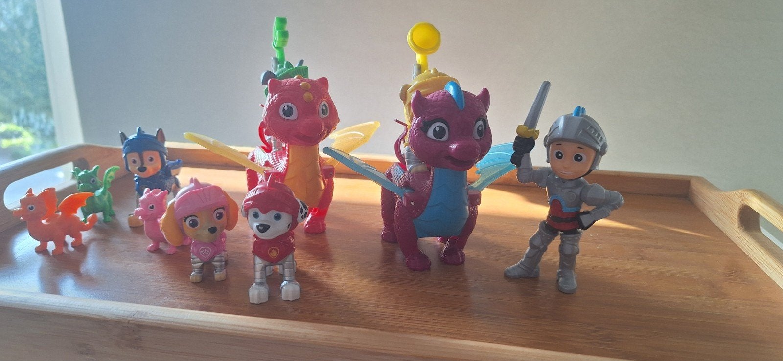 Paw Patrol Rescue Knights speelset met draken en pups, Ophalen of Verzenden, Zo goed als nieuw