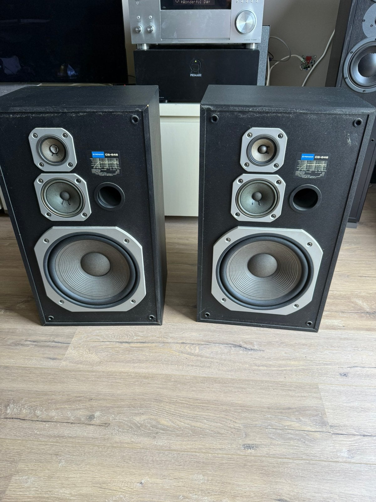 Pioneer cs-646  cs646, Audio, Tv en Foto, Luidsprekers, Zo goed als nieuw, Minder dan 60 watt, Front, Rear of Stereo speakers