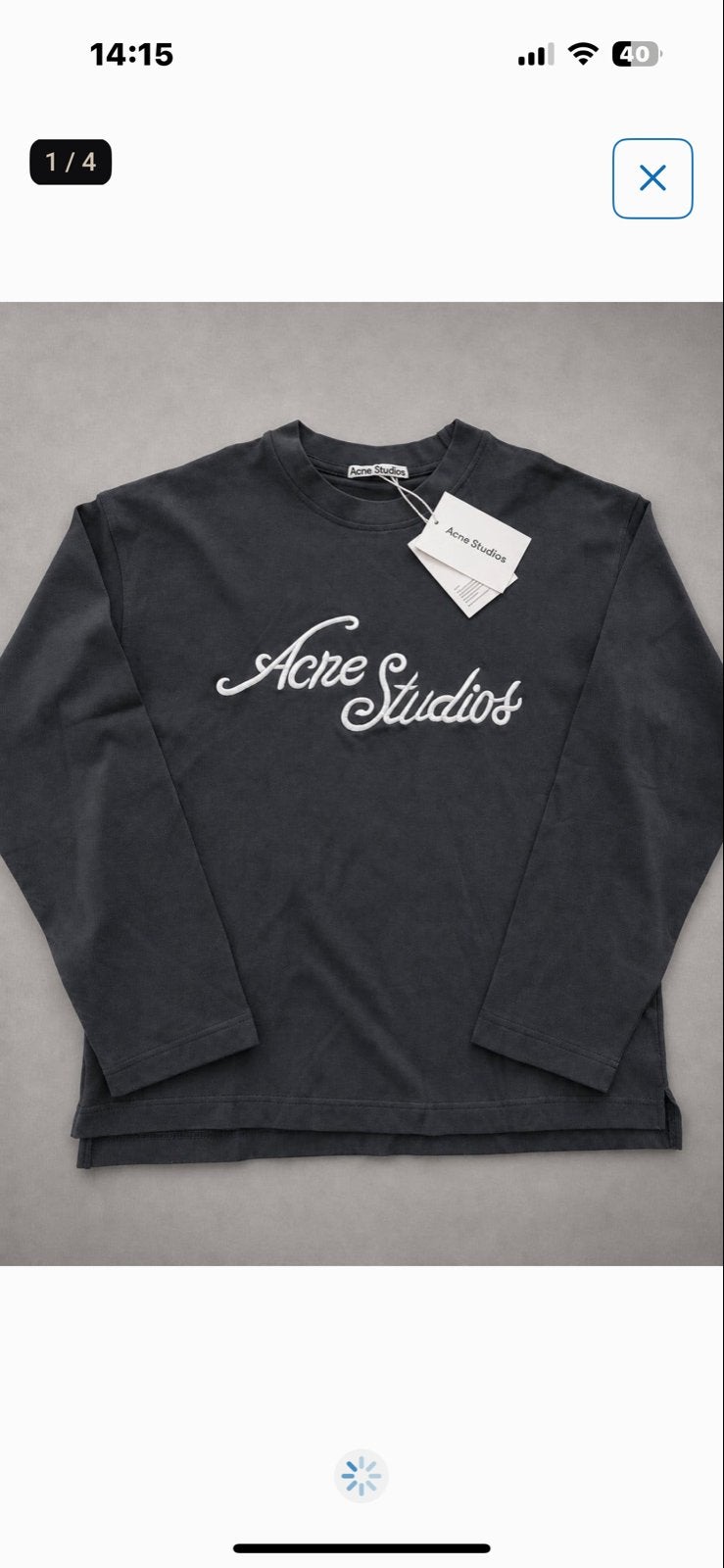 Acne Studios Lange Mouwen T-shirt - Nieuw met labels, Kleding | Heren, T-shirts, Ophalen of Verzenden, Nieuw, Maat 48/50 (M), Zwart