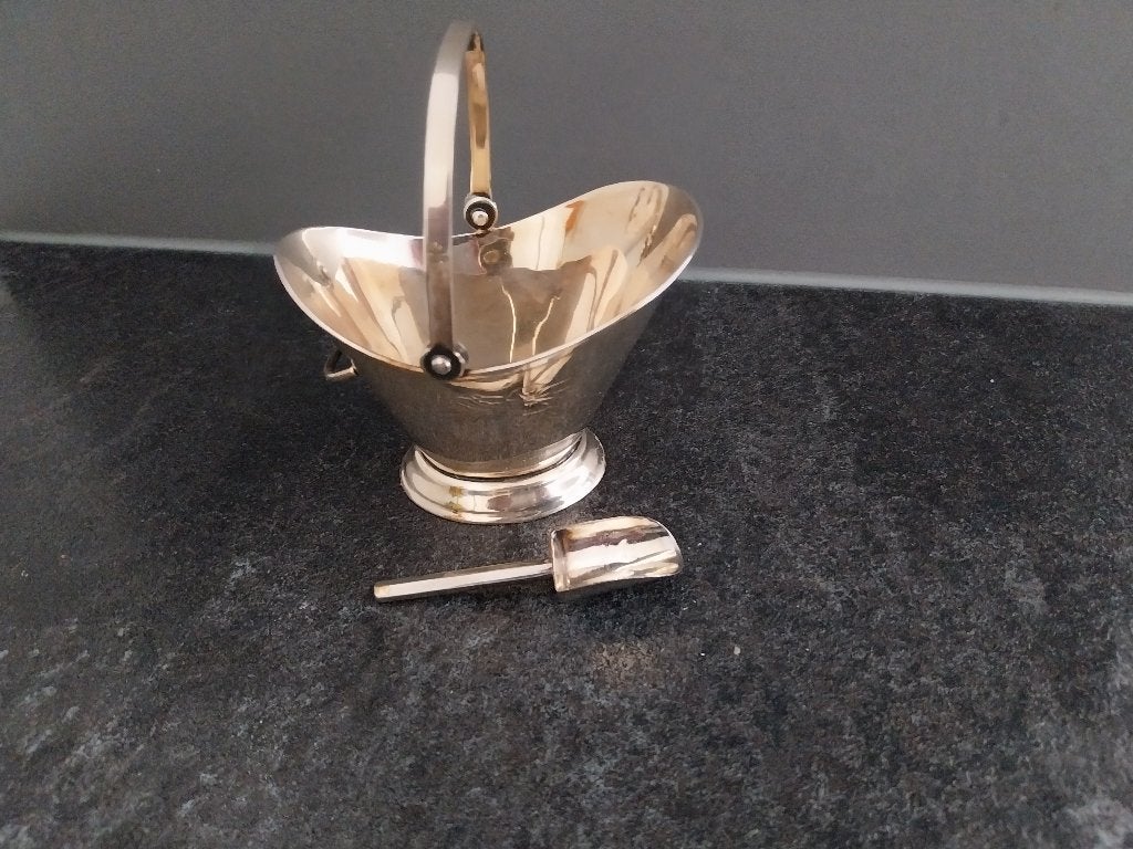 Verzilverde vintage suikerkit van Zilverstad Schoonhoven, Ophalen of Verzenden