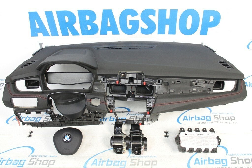 Airbag set - Dashboard zwart rode stiksel BMW 2 F45 F46, Auto-onderdelen, Gebruikt, Ophalen of Verzenden