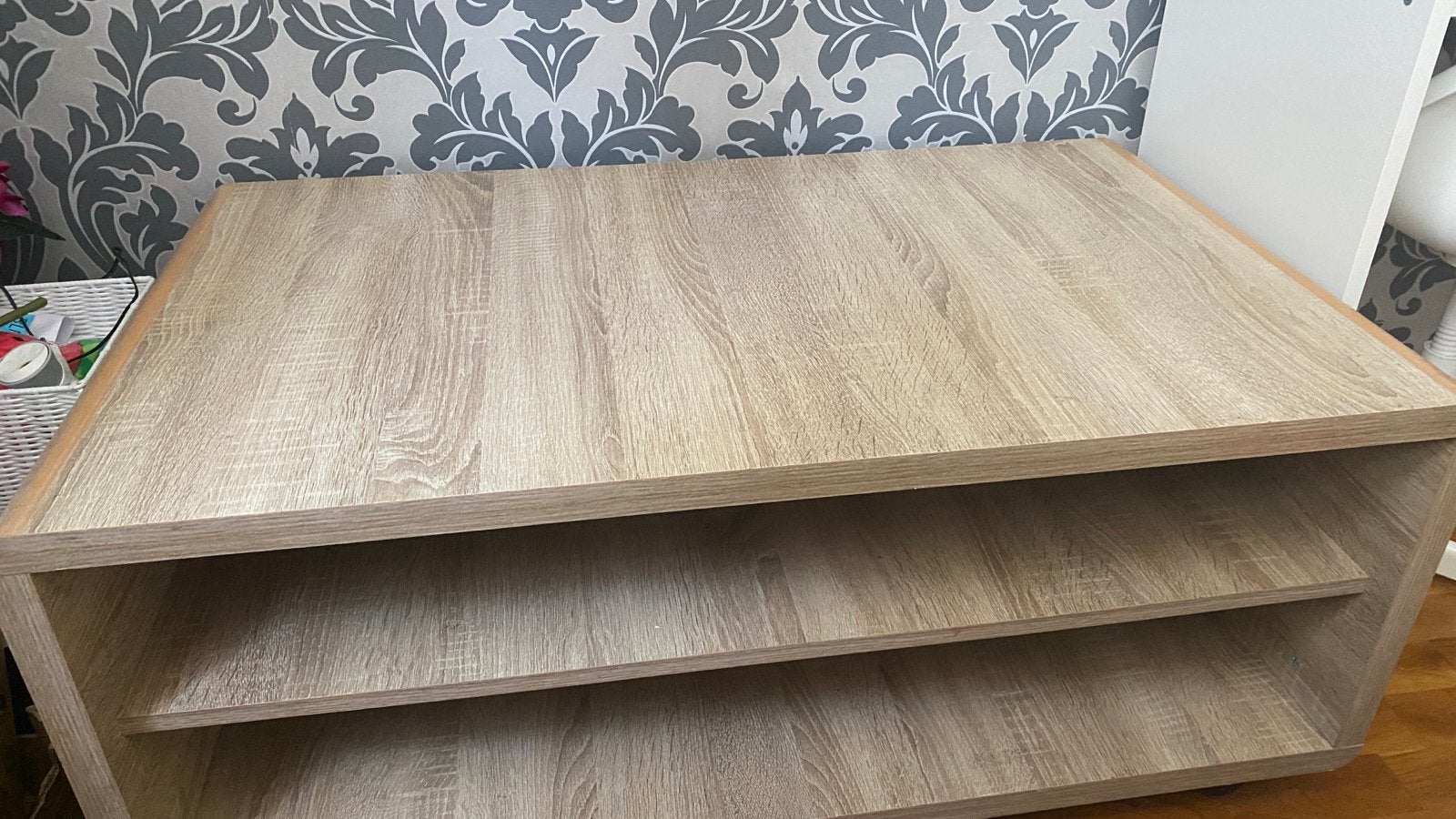 Houten TV-meubel / Opbergkast met 2 planken, Huis en Inrichting, Ophalen, Gebruikt, 75 cm of meer, 50 tot 100 cm