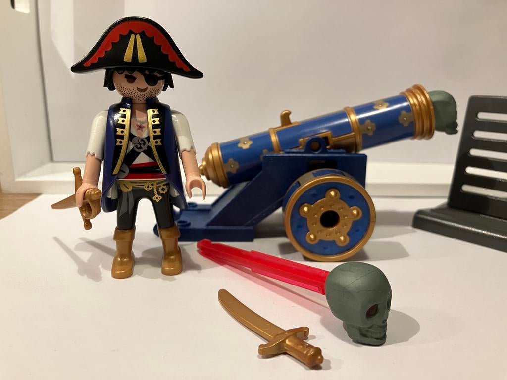 Playmobil piraat met kanon, Ophalen of Verzenden, Gebruikt, Los playmobil