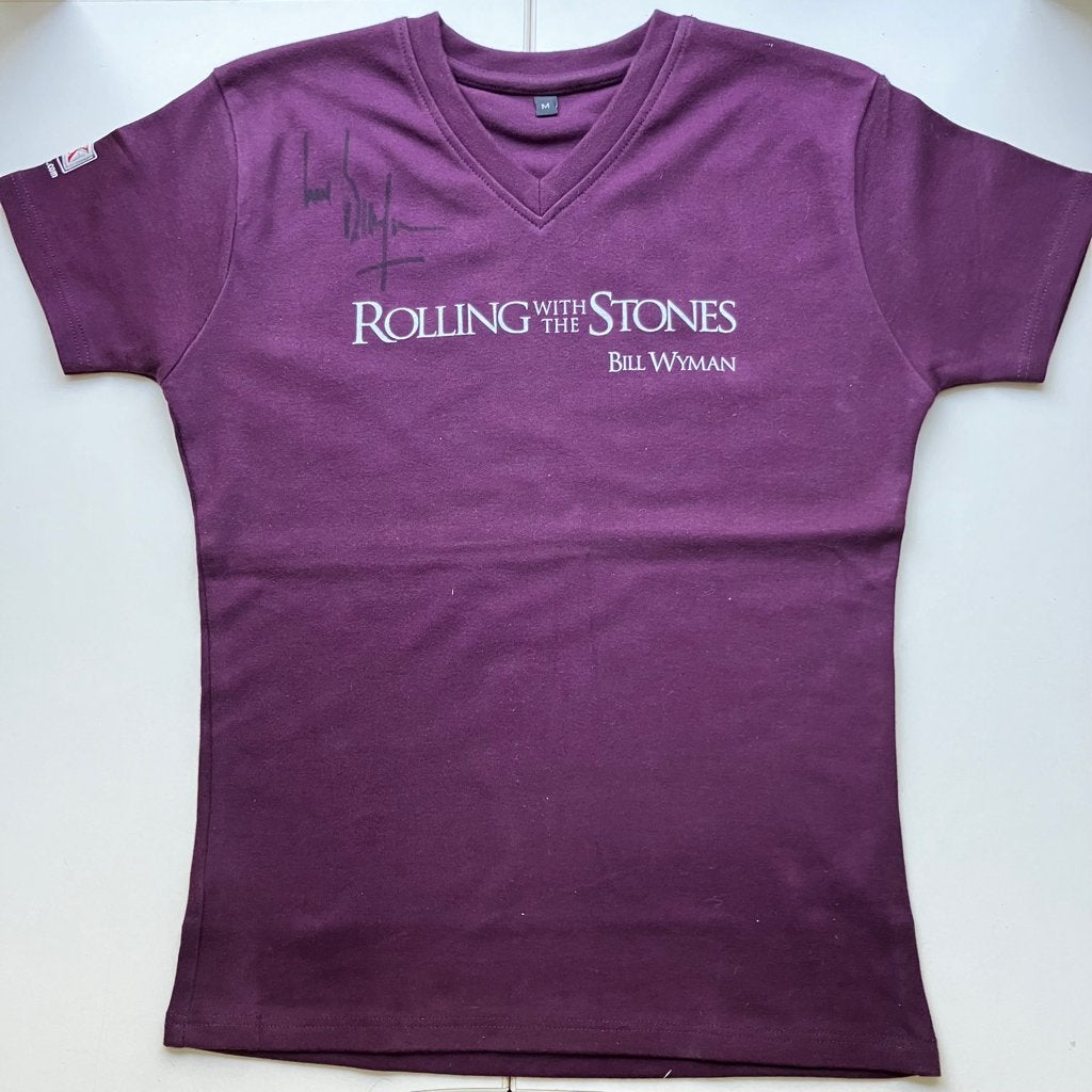 MP 709 T-shirt  Rolling Stones, Bill Wymann gesigneerd. €100, Kleding | Heren, T-shirts, Ophalen of Verzenden, Nieuw, Maat 48/50 (M)