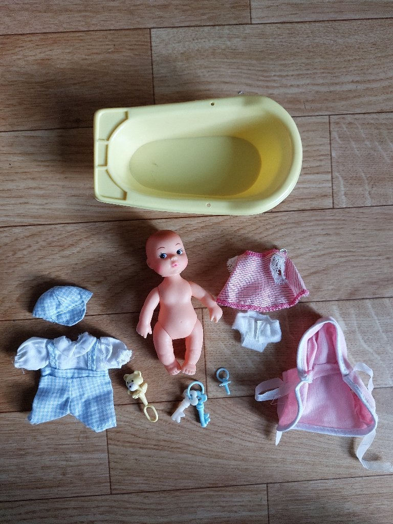 Vintage '86 Fleur Pretty Baby badtijd cadeauset nr 2321, Verzamelen, Ophalen of Verzenden, Gebruikt, Pop