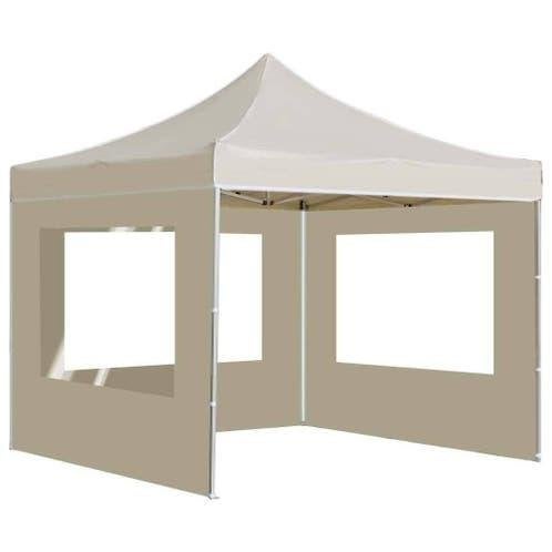 Partytent, Paviljoen, 3x3, opvouwbaar, Met Zijwanden, Beige, Opvouwbaar, Partytent, Minder dan 4 meter, Nieuw