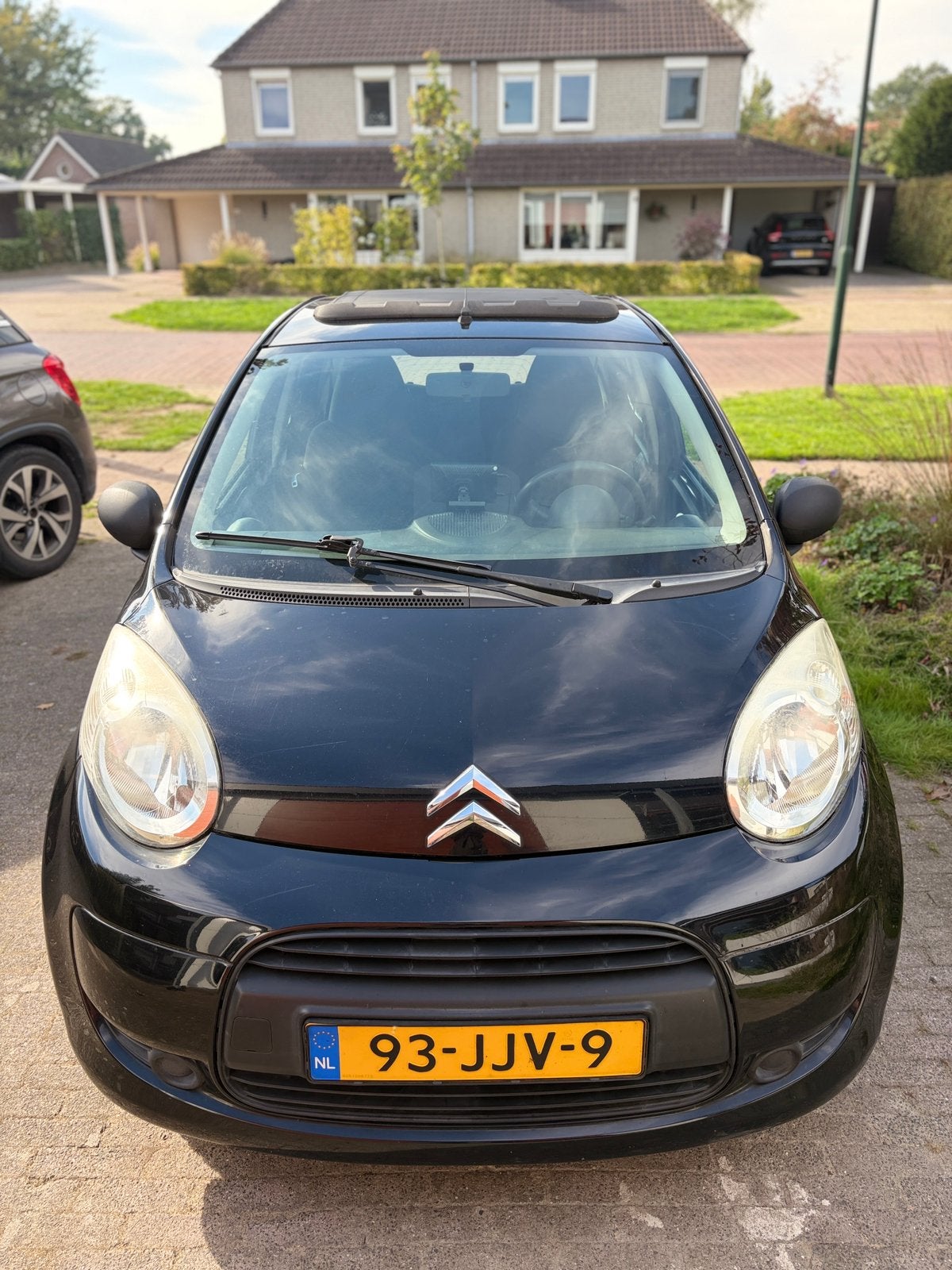 Citroën C1 1.0 5-DRS 2009 Zwart, Auto's, Voorwielaandrijving, 4 stoelen, C1, Origineel Nederlands