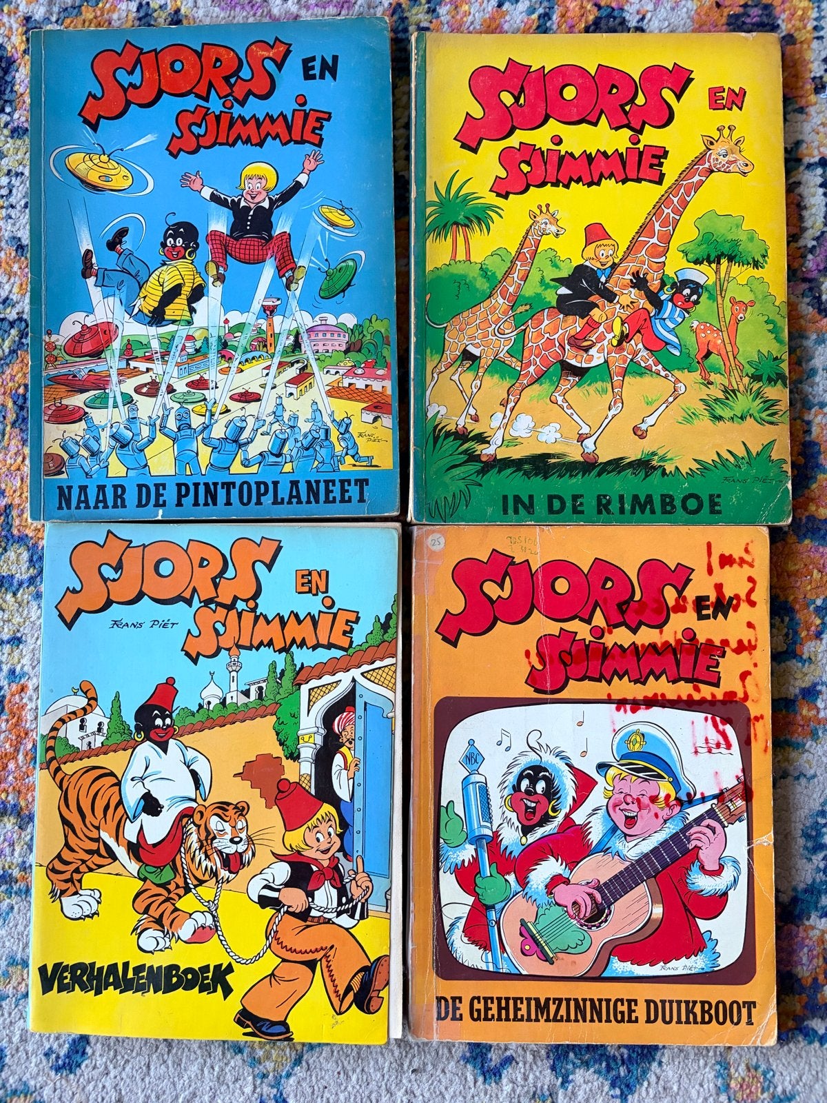 Sjors en Sjimmie Stripboeken - 4 Stuks, Meerdere stripboeken, Ophalen of Verzenden, Gelezen