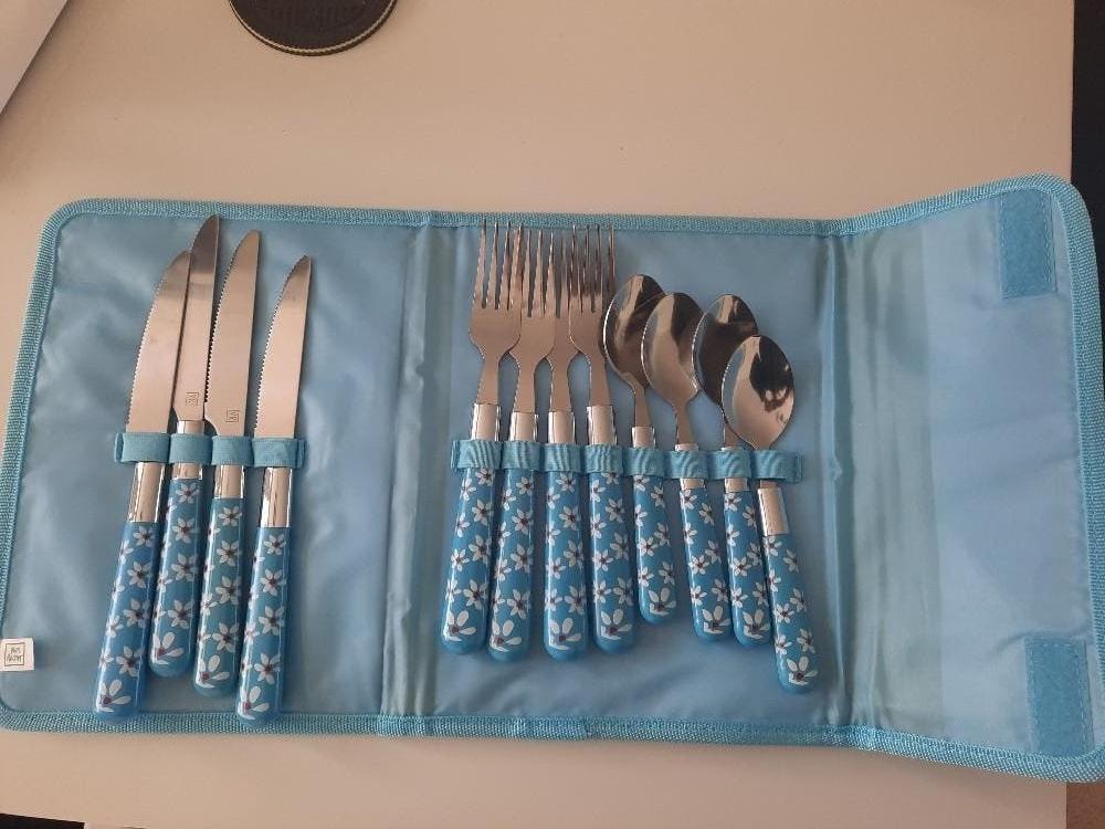 VINTAGE Frans bestekset Yves Rocher, Ophalen of Verzenden, Zo goed als nieuw