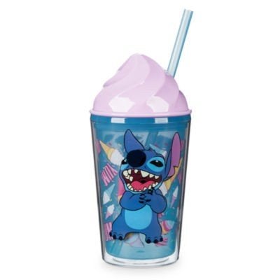 IJsbeker/Drinkbeker met rietje van Stitch - Disney - nieuw, Verzamelen, Ophalen of Verzenden, Overige figuren, Nieuw, Overige typen
