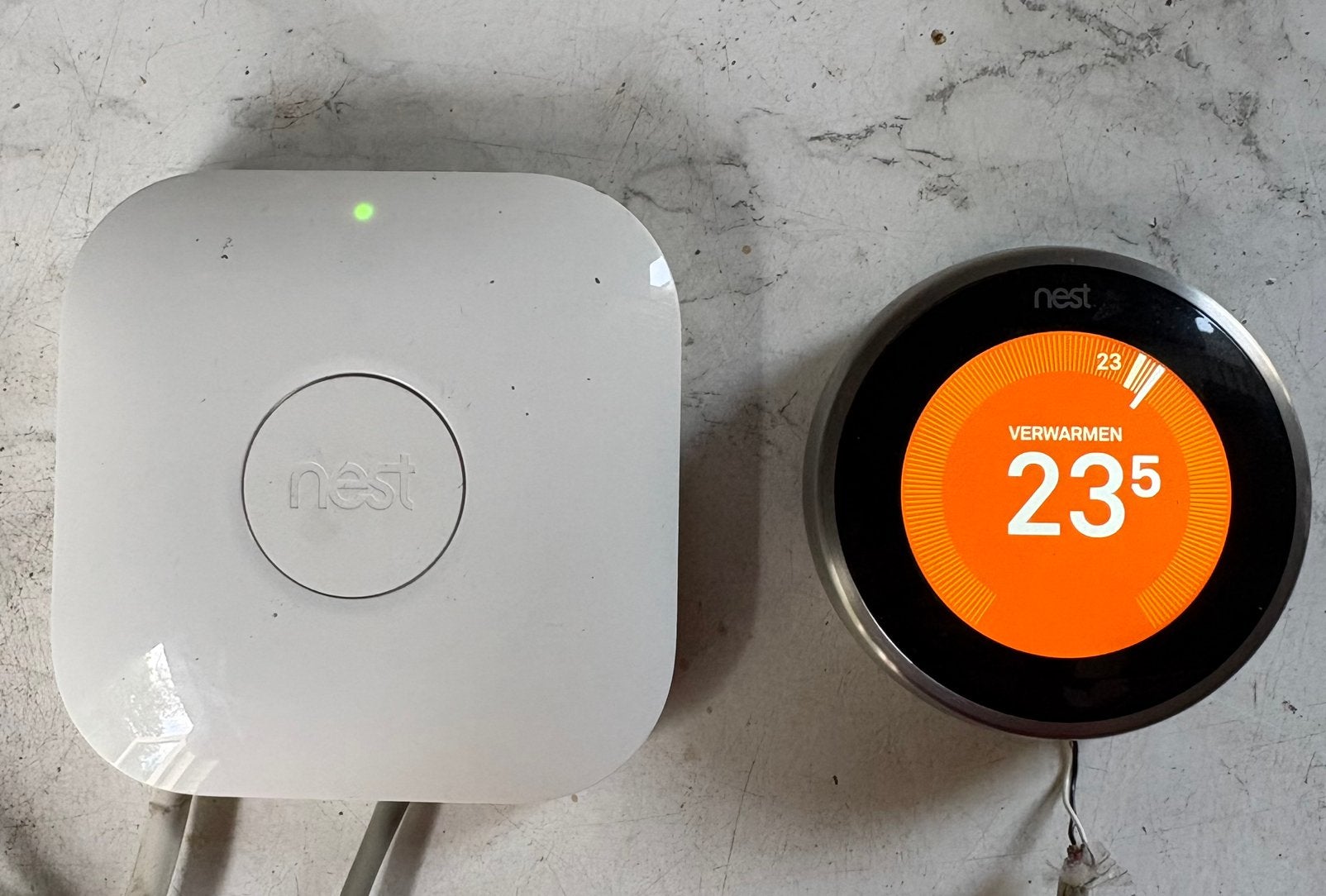 Google Nest Learning Thermostat 3e Generatie - RVS, Doe-het-zelf en Verbouw, Ophalen of Verzenden, Slimme thermostaat, Gebruikt