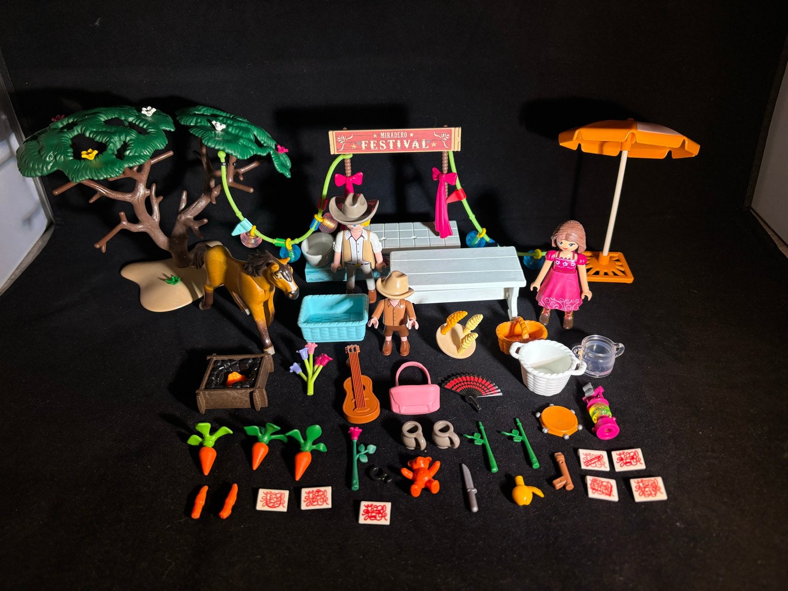 Playmobil Spirit set met figuren en accessoires, Gebruikt, Losse onderdelen, Ophalen of Verzenden, Figuren