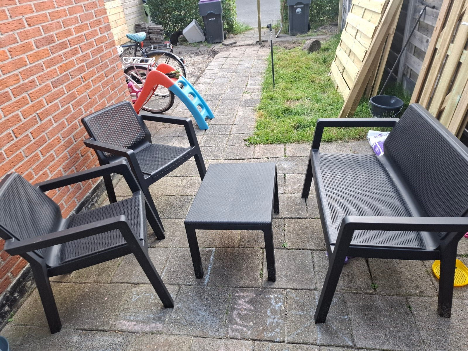 tuinset te koop, Ophalen, Tuinset, Overige materialen, 4 zitplaatsen