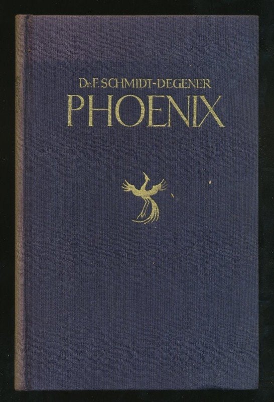 SCHMIDT-DEGENER: Phoenix (vier Essays), Ophalen of Verzenden, Gelezen, Nederland
