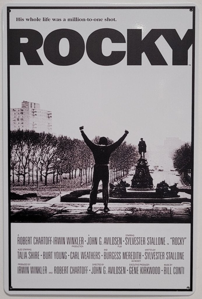 Rocky Balboa Stallone reclamebord van metaal wandbord deco