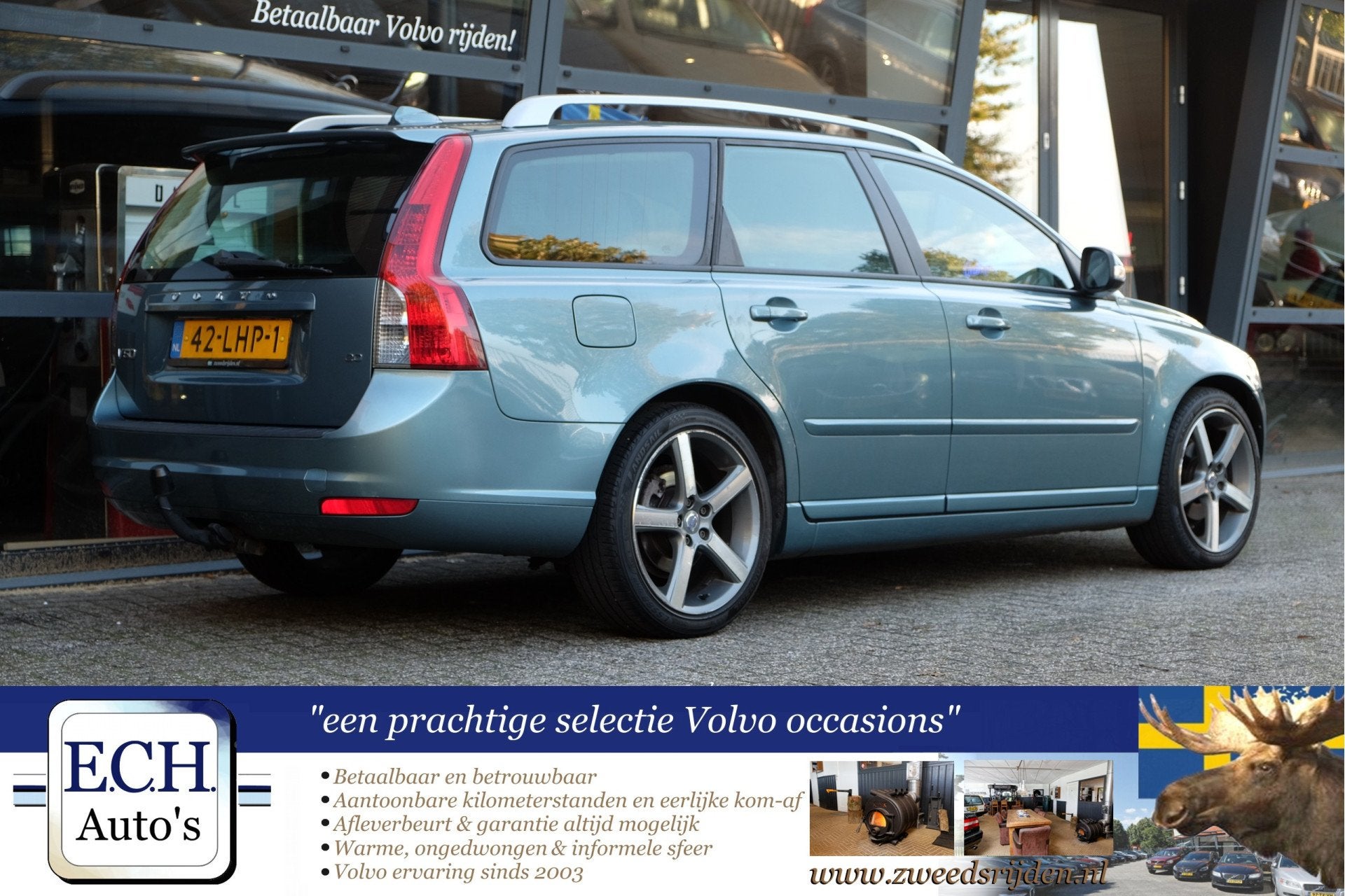 Volvo V50 2.0 145 pk Momentum 18 inch, Trekhaak (bj 2010), Auto's, Stof, 4 cilinders, Met garantie (alle), Origineel Nederlands
