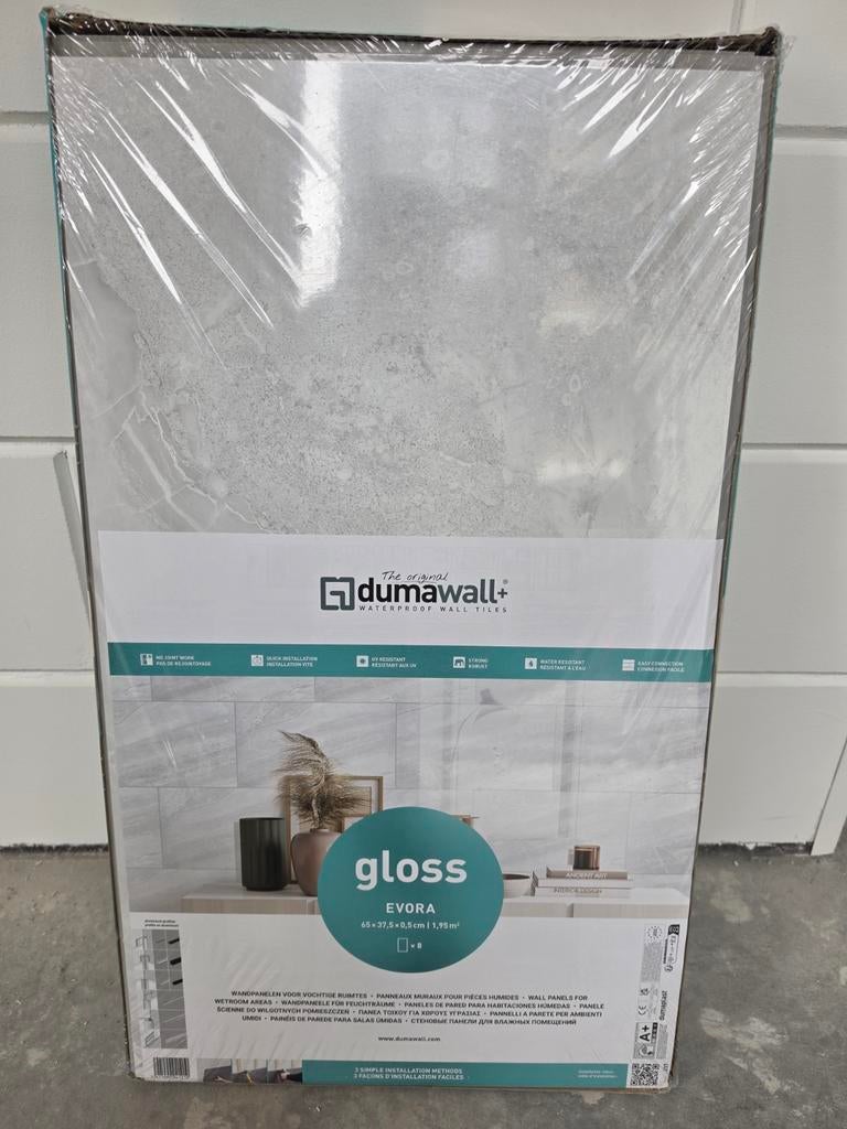 Wandpanelen – Gloss Evora – Nieuw + Extra panelen, Doe-het-zelf en Verbouw, Tegels, Ophalen, 60 cm of meer, Nieuw, Minder dan 5 m²