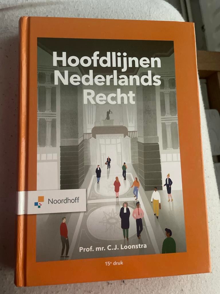 Hoofdlijnen Nederlands Recht - 15e druk, Ophalen of Verzenden, Gamma, Gelezen, HBO