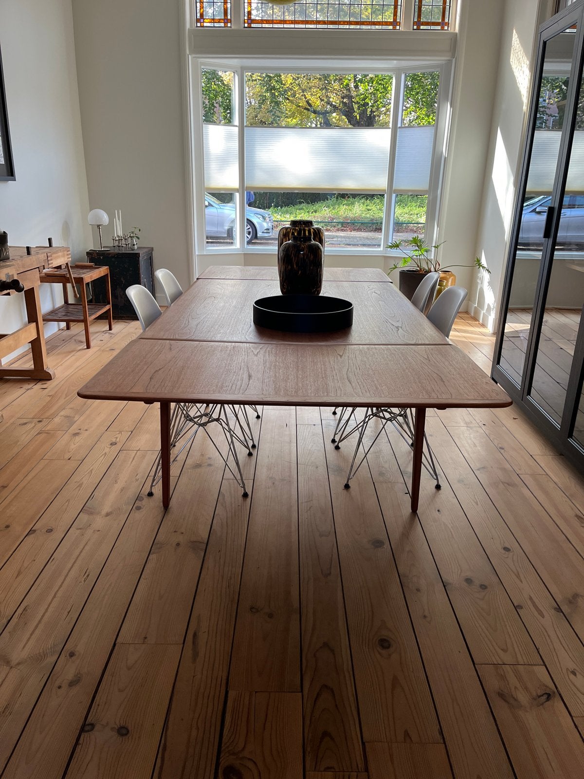 Vintage Deense Teakhouten Eettafel - Uitschuifbaar, Ophalen