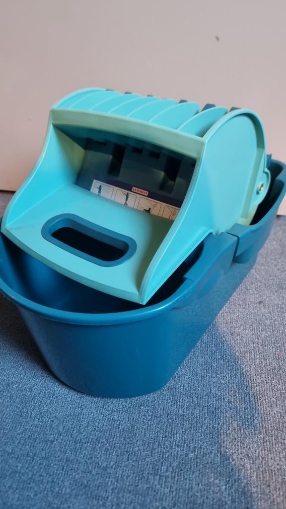 Leifheit Dweilemmer met pers - Turquoise, Ophalen of Verzenden, Dweilemmer, -bak, of -wagen