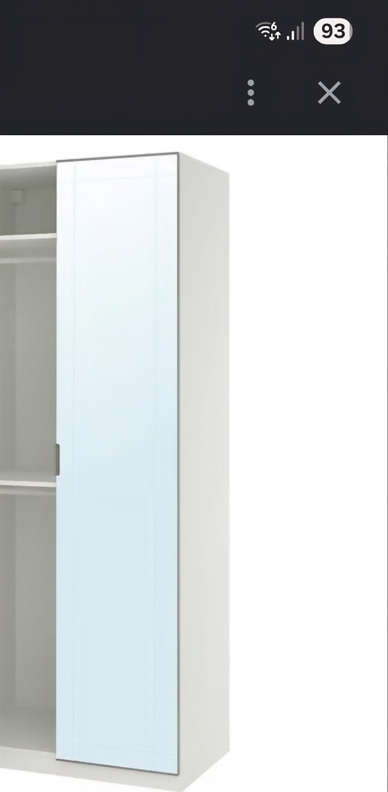 gratis IKEA Pax kast met spiegeldeur, Met deur(en), Gebruikt, Modern, 50 tot 75 cm