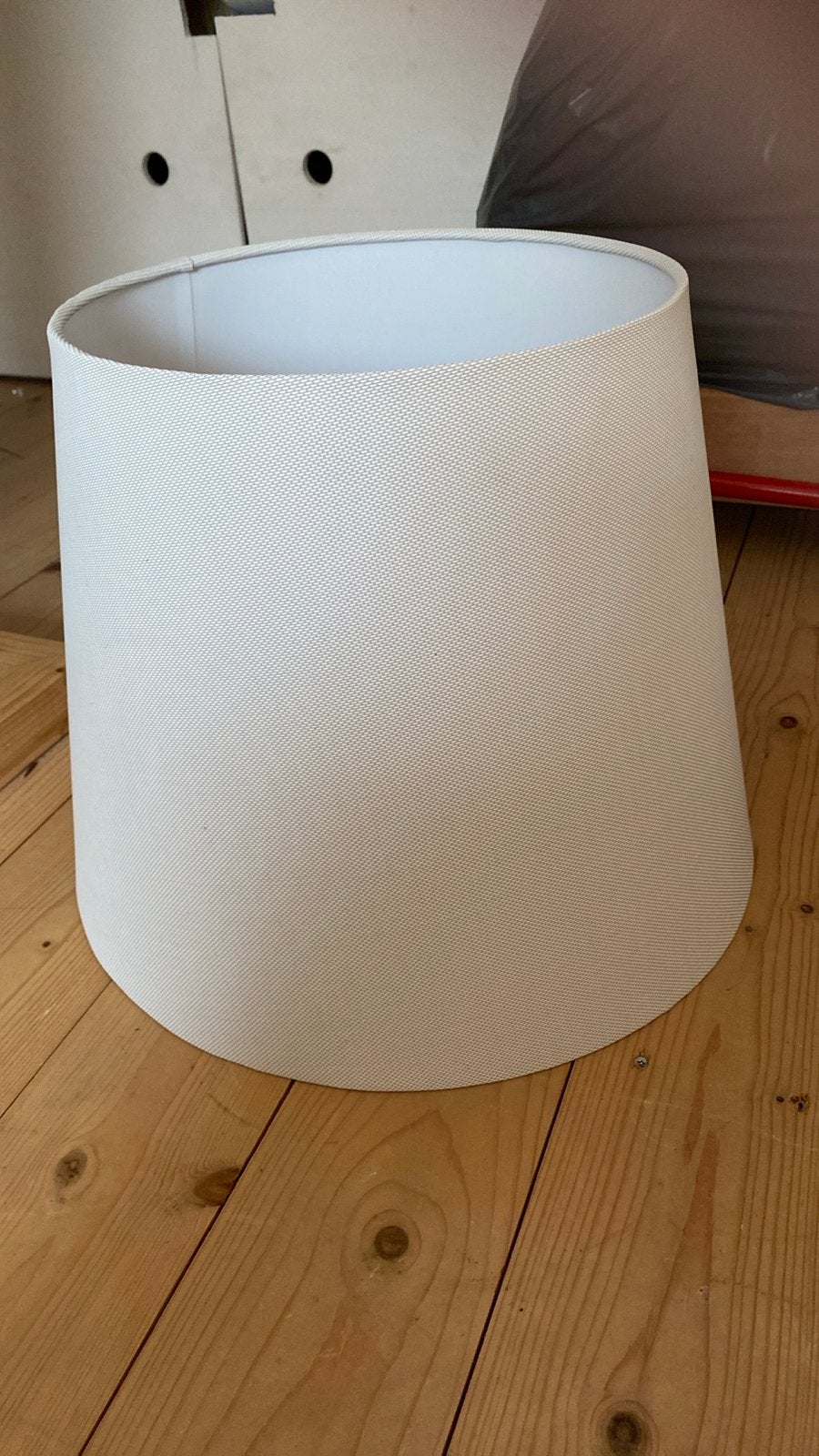 Witte lampenkap, rond, voor diverse lampen, Overige typen, Wit, Rond, 30 cm