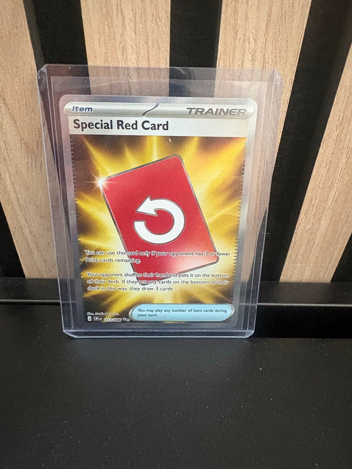 Pokemon Special Red Card Trainer Kaart - Chaos Rising, Ophalen of Verzenden, Nieuw, Losse kaart
