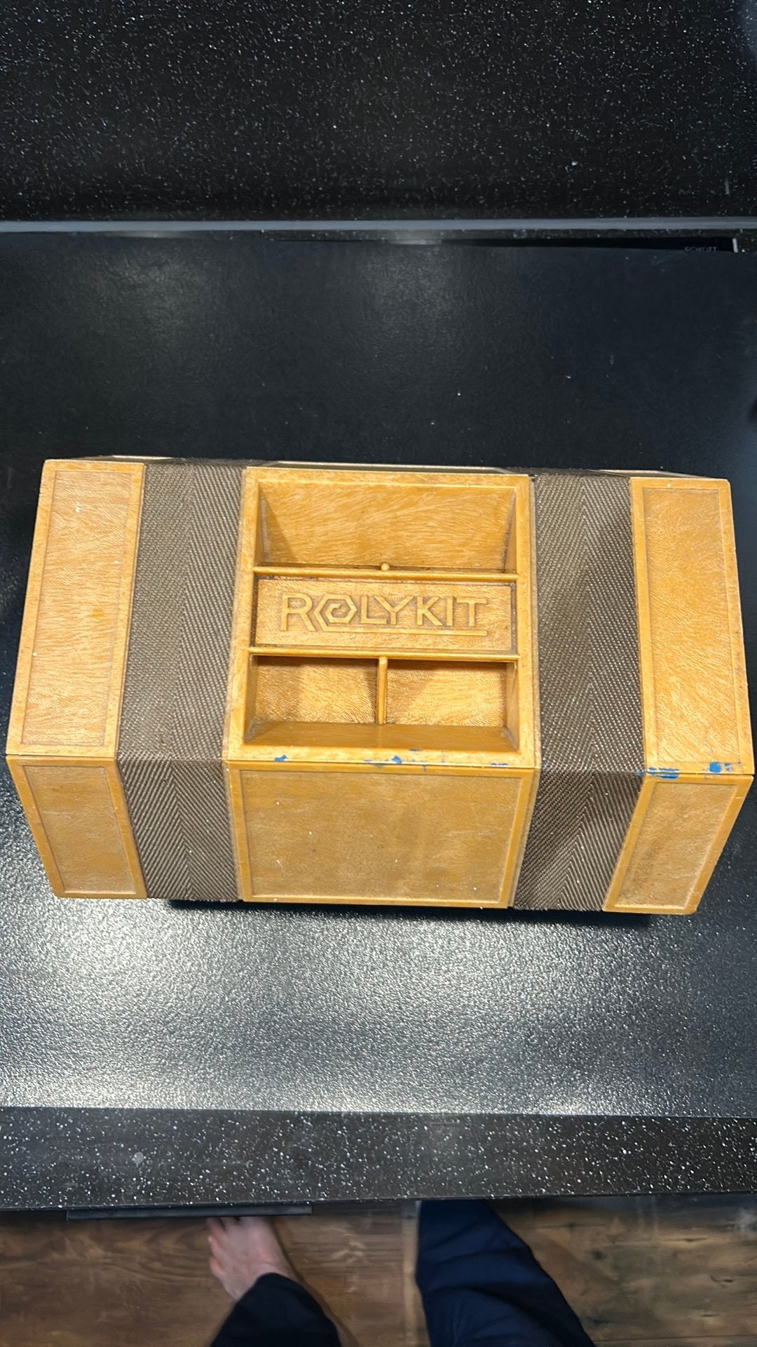 Vintage Rolykit / opbergdoos jaren 70, Ophalen of Verzenden, Gebruikt