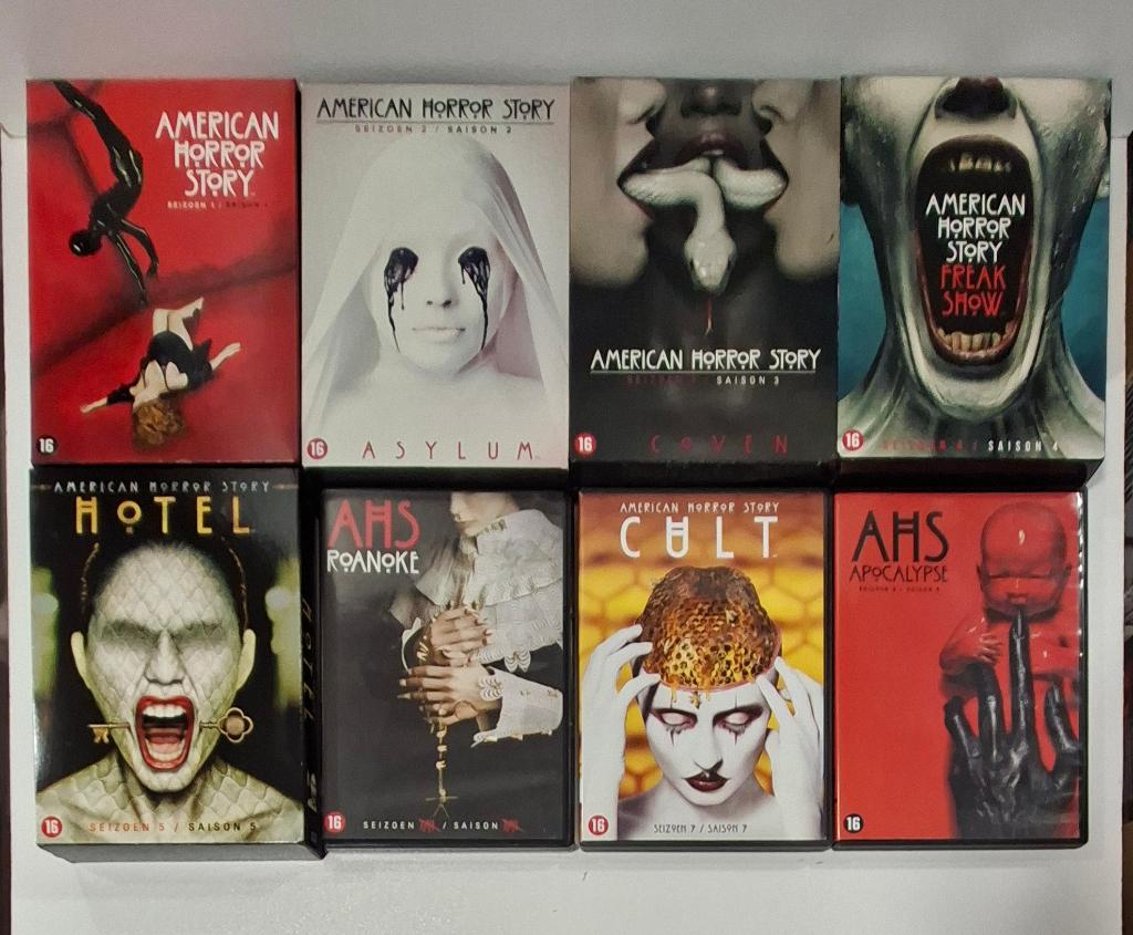 American Horror Story complete serie 1-8, Cd's en Dvd's, Dvd's | Tv en Series, Horror, Vanaf 16 jaar, Boxset, Ophalen of Verzenden