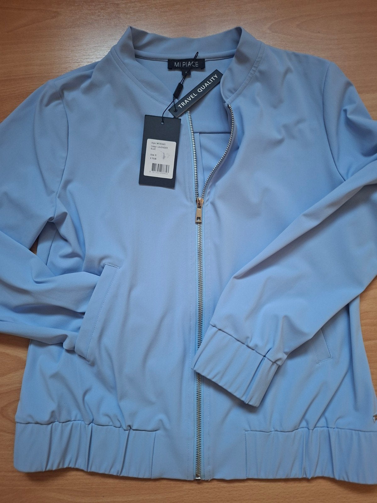 Mi Piace Bomberjack ongevoerd -maat S- Lichtblauw/Lavender, Mi Piace, Blauw, Nieuw, Ophalen of Verzenden