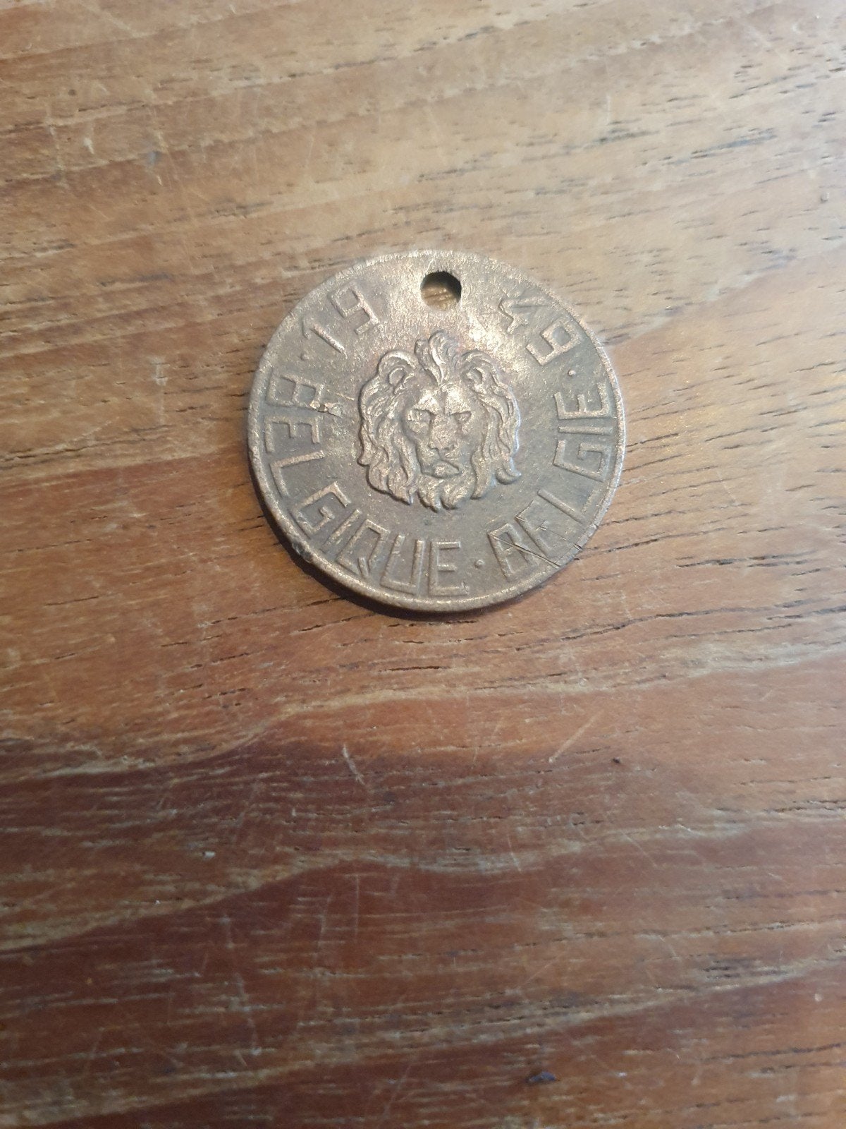 Hondenpenning 1949 België, Ophalen of Verzenden, Overige materialen