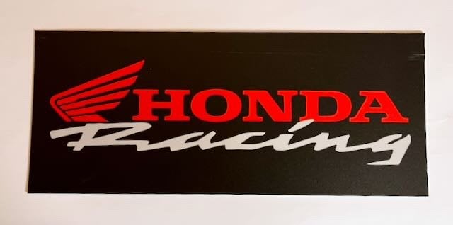 HONDA  Racing  reclamebord  hard kunststof 36  15 cm, Verzamelen, Ophalen of Verzenden, Zo goed als nieuw, Motoren