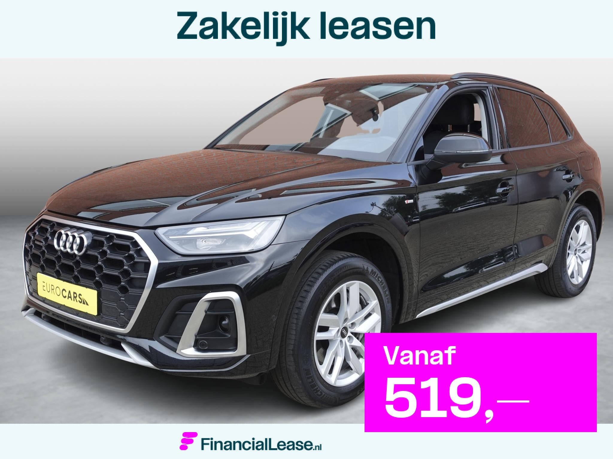 Audi Q5 50 TFSI e 300pk PHEV S Line Automaat Navigatie Camer, Automaat, 14 kWh, Gebruikt, Euro 6