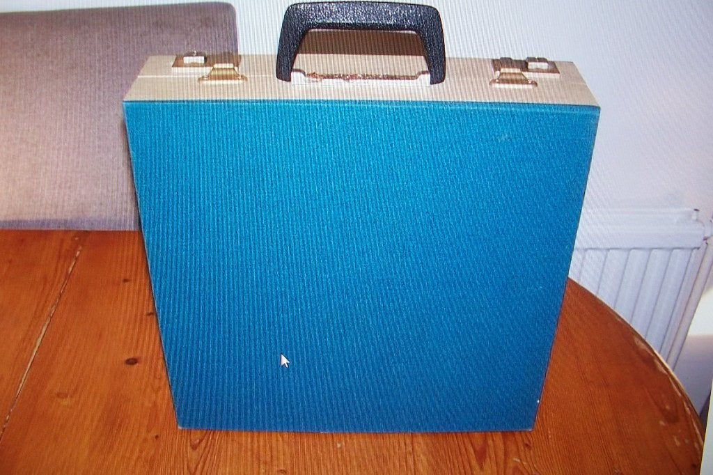 oude harmonica koffert voor lp's nr 3, Ophalen of Verzenden, Gebruikt, 12 inch, LP