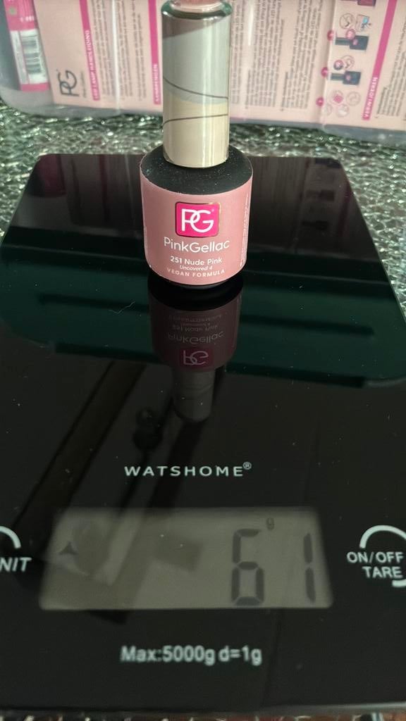 Pink Gellac Nude Pink 251, Ophalen of Verzenden, Zo goed als nieuw, Toebehoren, Handen en Nagels