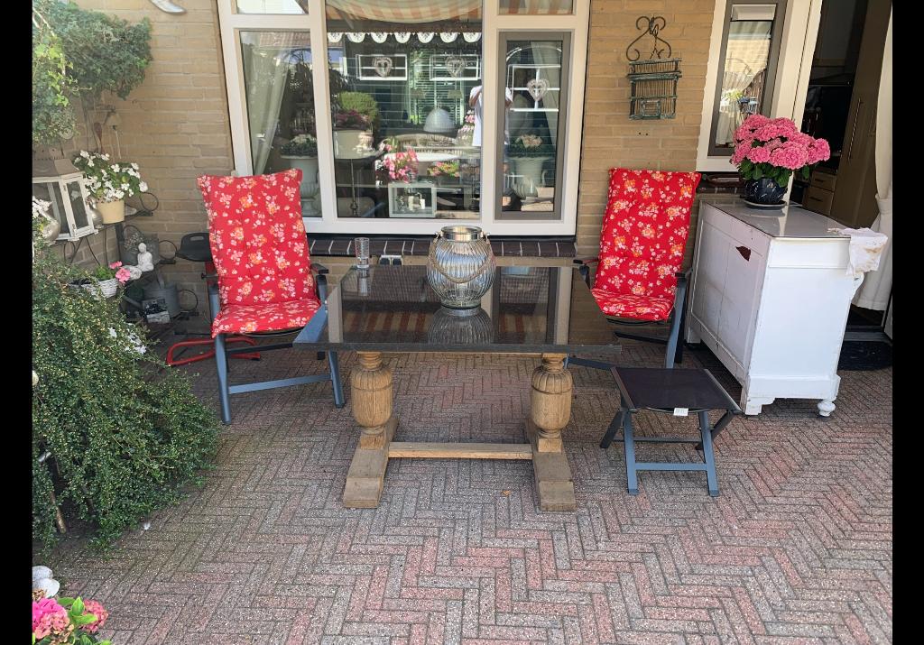 Tuintafel te koop, Tuin en Terras, Ophalen, Zo goed als nieuw, Rechthoekig
