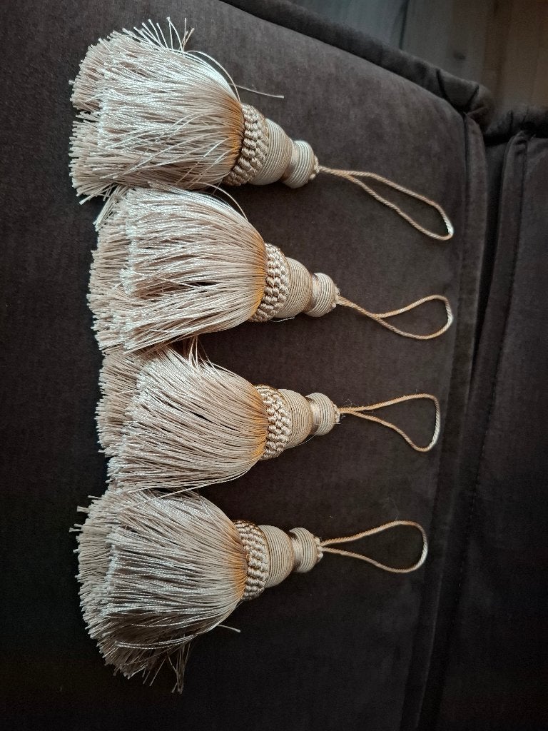 4 luxe decoratieve kwasten / embrasses – Champagne / Beige, Ophalen of Verzenden, Nieuw