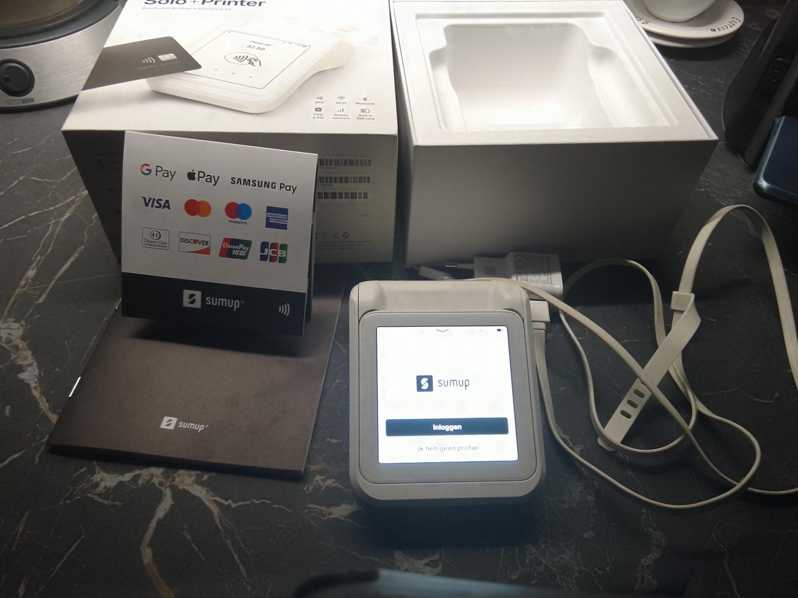 SumUp Solo + Printer pinautomaat, Ophalen of Verzenden, Zo goed als nieuw, Draadloos