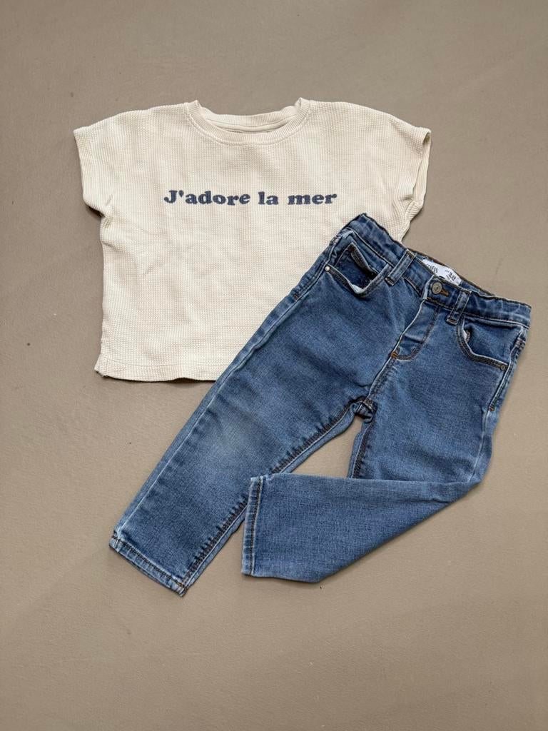 Zara meisjes set maat 92, Kinderen en Baby's, Kinderkleding | Maat 92, Ophalen of Verzenden, Zo goed als nieuw, Meisje, Setje